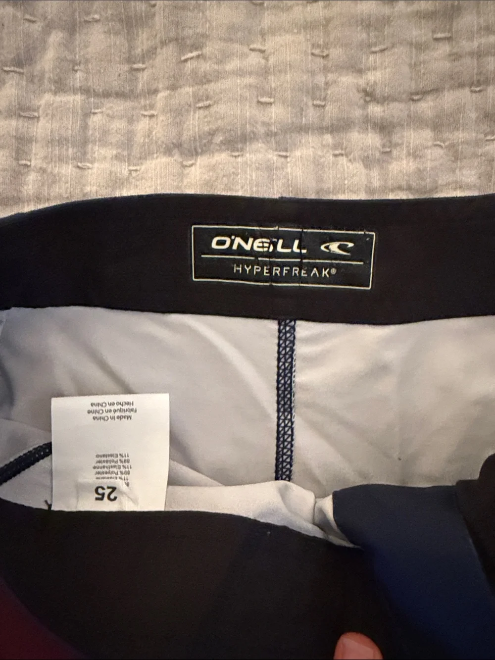 O'Neill Boys Gradient Swim Trunks in Navy, Red & Orange